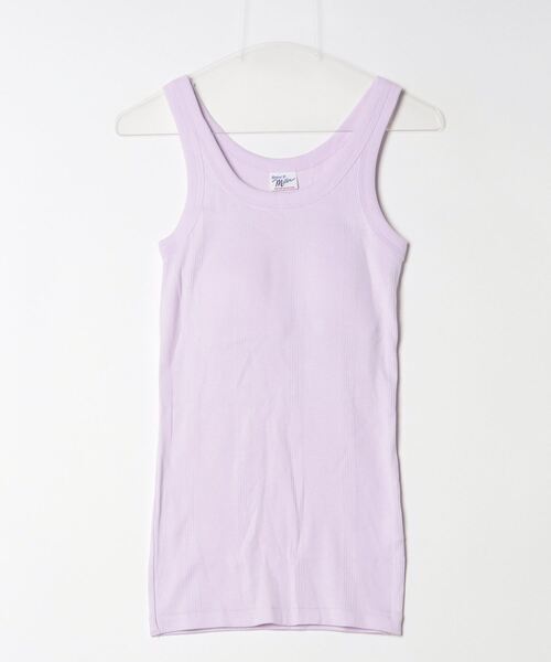 MILLER（ミラー）の「Miller/ミラー　PRIB CUP US TANK TOP　Pリブタンクトップ　カップ付き（タンクトップ・レディース・ネイビー/ブラウン/レッド/イエロー/アイボリー/ブラック系その他/ピンク/ブラック/ブルー系その他3/ラベンダー・FREE/F）」の7枚目の写真