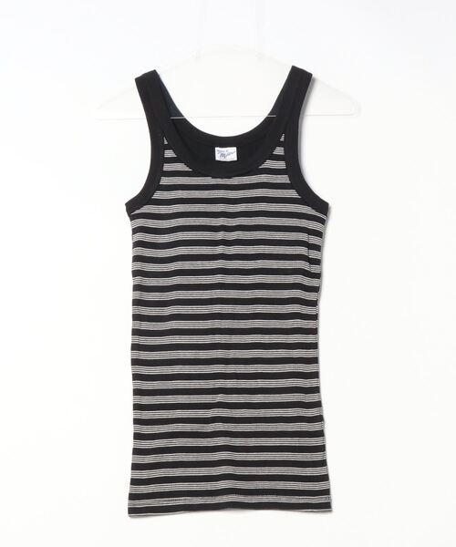 MILLER（ミラー）の「Miller/ミラー　PRIB CUP US TANK TOP　Pリブタンクトップ　カップ付き（タンクトップ・レディース・ネイビー/ブラウン/レッド/イエロー/アイボリー/ブラック系その他/ピンク/ブラック/ブルー系その他3/ラベンダー・FREE/F）」の2枚目の写真