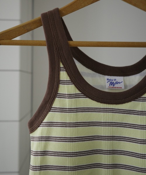 MILLER（ミラー）の「Miller/ミラー　PRIB CUP US TANK TOP　Pリブタンクトップ　カップ付き（タンクトップ・レディース・ネイビー/ブラウン/レッド/イエロー/アイボリー/ブラック系その他/ピンク/ブラック/ブルー系その他3/ラベンダー・FREE/F）」の18枚目の写真