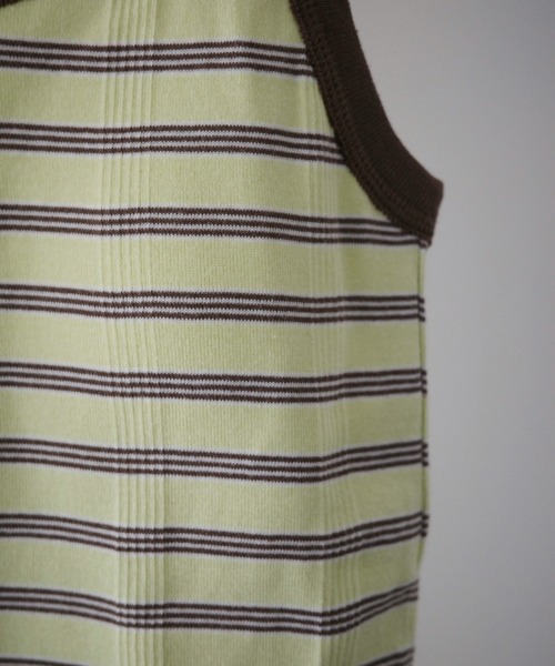 MILLER（ミラー）の「Miller/ミラー　PRIB CUP US TANK TOP　Pリブタンクトップ　カップ付き（タンクトップ・レディース・ネイビー/ブラウン/レッド/イエロー/アイボリー/ブラック系その他/ピンク/ブラック/ブルー系その他3/ラベンダー・FREE/F）」の21枚目の写真