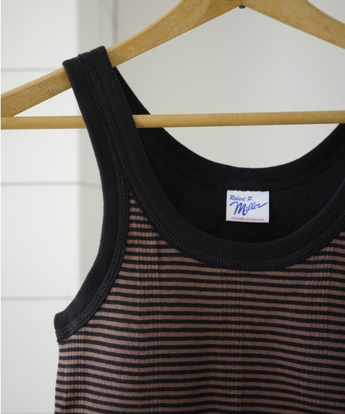 MILLER（ミラー）の「Miller/ミラー　PRIB CUP US TANK TOP　Pリブタンクトップ　カップ付き（タンクトップ・レディース・ネイビー/ブラウン/レッド/イエロー/アイボリー/ブラック系その他/ピンク/ブラック/ブルー系その他3/ラベンダー・FREE/F）」の16枚目の写真