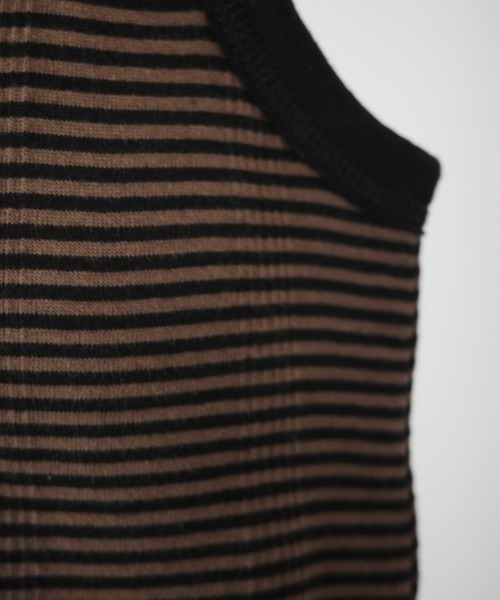 MILLER（ミラー）の「Miller/ミラー　PRIB CUP US TANK TOP　Pリブタンクトップ　カップ付き（タンクトップ・レディース・ネイビー/ブラウン/レッド/イエロー/アイボリー/ブラック系その他/ピンク/ブラック/ブルー系その他3/ラベンダー・FREE/F）」の20枚目の写真