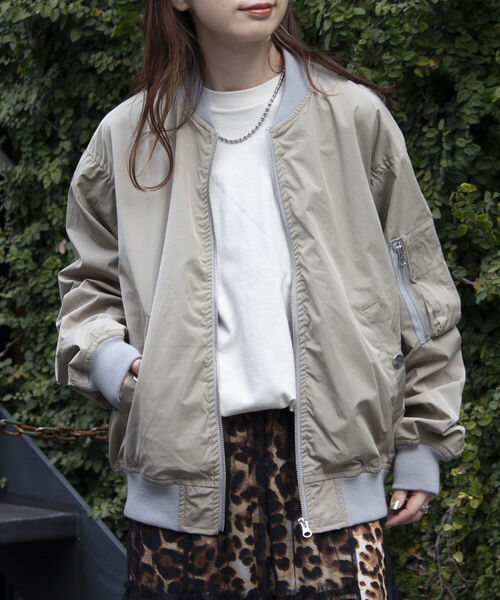 GLOSTER（グロスター）の「【GLOSTER/グロスター】MA-1  フライトジャケット ミリタリー MILITARY（ブルゾン・メンズ・オリーブ/ブラック/ベージュ・S/M/L）」の7枚目の写真