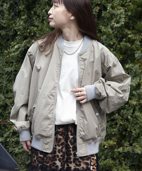 GLOSTER（グロスター）の「【GLOSTER/グロスター】MA-1  フライトジャケット ミリタリー MILITARY（ブルゾン・メンズ・オリーブ/ブラック/ベージュ・S/M/L）」の11枚目の写真