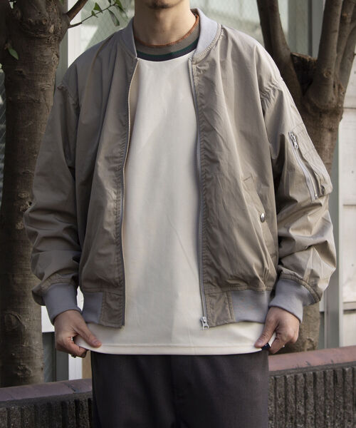 GLOSTER（グロスター）の「【GLOSTER/グロスター】MA-1  フライトジャケット ミリタリー MILITARY（ブルゾン・メンズ・オリーブ/ブラック/ベージュ・S/M/L）」の19枚目の写真