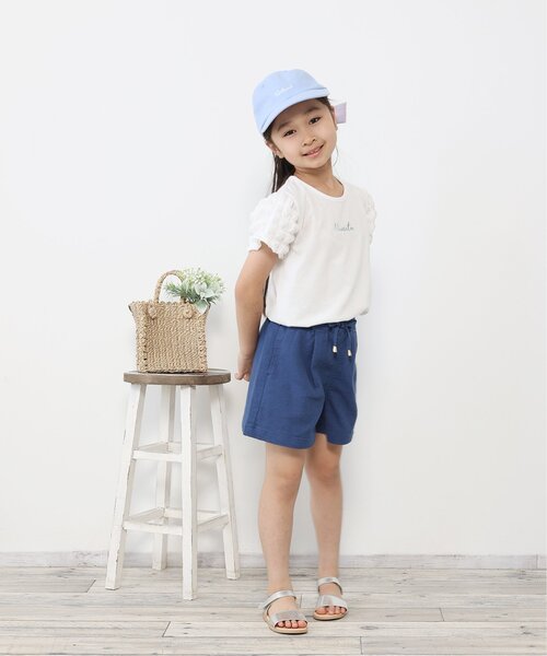 ikka（イッカ）の「ストレッチパナマキュロット（120~160cm）（その他パンツ・キッズ・ブルー/ベージュ/ピンク・120/130/140/150/160）」の22枚目の写真