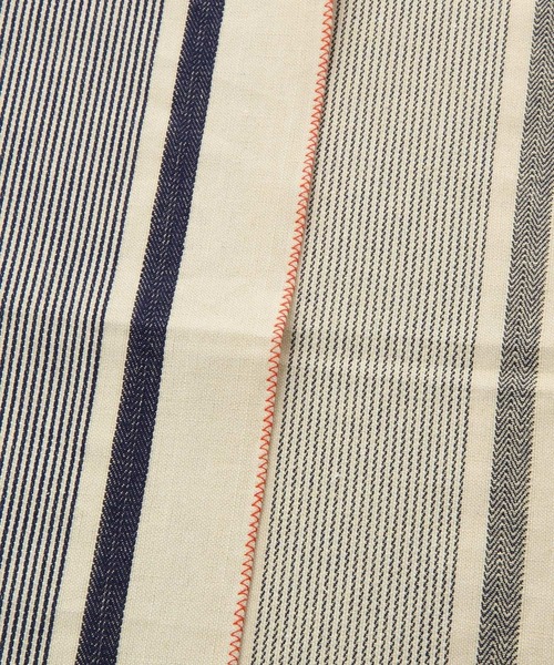 BAYFLOW（ベイフロー）の「BF先染めハンカチ（ハンカチ/ハンドタオル・レディース・ブルー/ベージュ/ネイビー/レッド・0）」の6枚目の写真