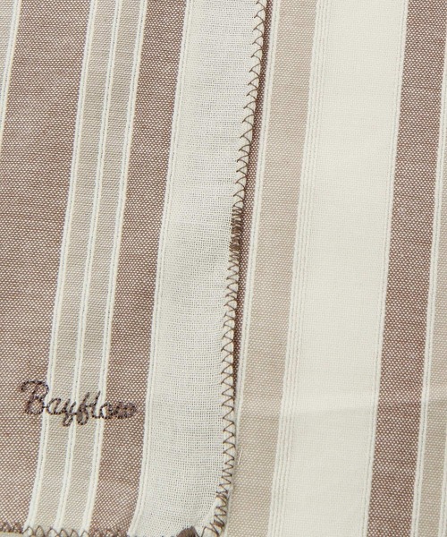 BAYFLOW（ベイフロー）の「BF先染めハンカチ（ハンカチ/ハンドタオル・レディース・ブルー/ベージュ/ネイビー/レッド・0）」の9枚目の写真