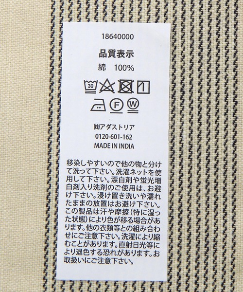 BAYFLOW（ベイフロー）の「BF先染めハンカチ（ハンカチ/ハンドタオル・レディース・ブルー/ベージュ/ネイビー/レッド・0）」の12枚目の写真