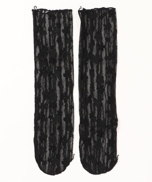 VIBGYOR Women（ヴィブジョー　ウィメン）の「【float】花柄 総レース クルー丈ソックス【6色展開】（ソックス/靴下・レディース・ブラック/ブルー/オフホワイト/ピンク/グリーン/ホワイト・FREE）」の8枚目の写真