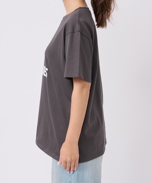 RIVE DROITE（リヴドロワ）の「適度なゆったり感/リラックスロゴTシャツ（Tシャツ/カットソー・レディース・ホワイト/チャコールグレー/ライトグレー/ピンク・FREE）」の10枚目の写真