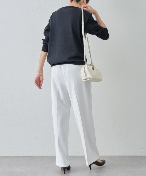 BEARDSLEY(ビアズリー)の「テック ストレートドライパンツ(その他パンツ・レディース・ホワイト/ブラック・0/1)」の5枚目の写真