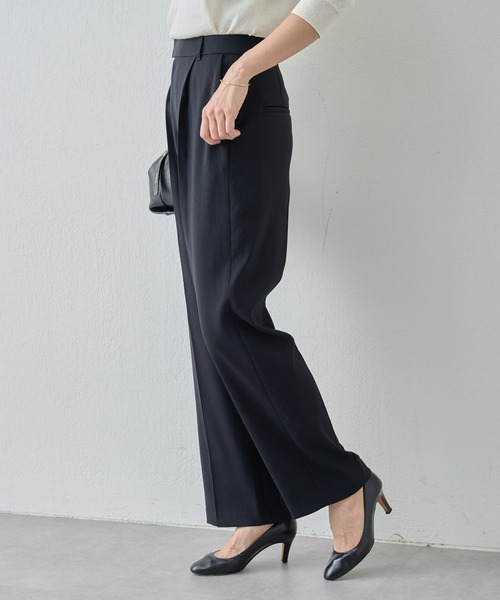 BEARDSLEY(ビアズリー)の「テック ストレートドライパンツ(その他パンツ・レディース・ホワイト/ブラック・0/1)」の16枚目の写真