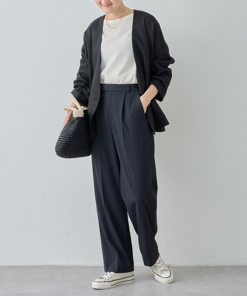 BEARDSLEY(ビアズリー)の「テック ストレートドライパンツ(その他パンツ・レディース・ホワイト/ブラック・0/1)」の21枚目の写真