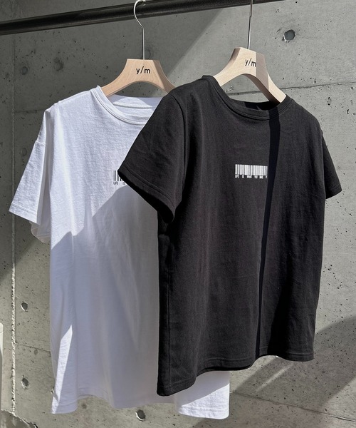 y/m by RIKA（イムバイリカ）の「バーコードTシャツ（Tシャツ/カットソー・レディース・オフホワイト/ブラック・FREE）」の14枚目の写真