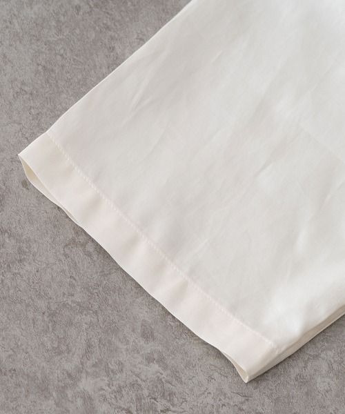 BRICK & SONS（ブリックアンドサンズ）の「リラックスバックプリーツシャツ半袖＜ライトイエロー＞（シャツ/ブラウス・メンズ・ライトイエロー・XS/S/M/L）」の3枚目の写真