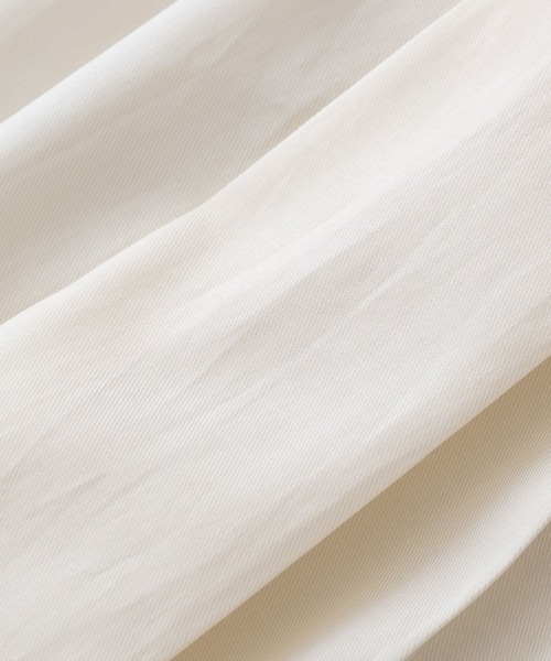 BRICK & SONS（ブリックアンドサンズ）の「リラックスバックプリーツシャツ半袖＜ライトイエロー＞（シャツ/ブラウス・メンズ・ライトイエロー・XS/S/M/L）」の4枚目の写真