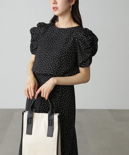 【Sシリーズ対応】◇ボリュームスリーブマーメイドワンピース