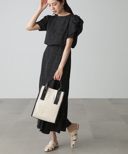 【Sシリーズ対応】◇ボリュームスリーブマーメイドワンピース