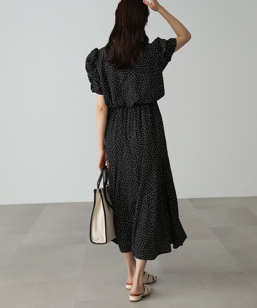 【Sシリーズ対応】◇ボリュームスリーブマーメイドワンピース