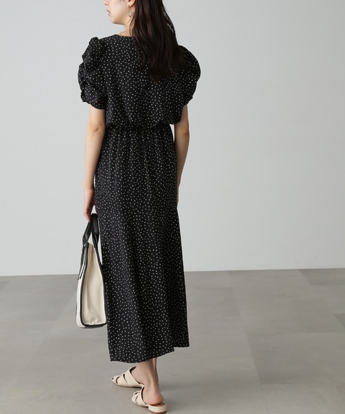 【Sシリーズ対応】◇ボリュームスリーブマーメイドワンピース