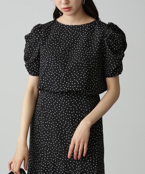 【Sシリーズ対応】◇ボリュームスリーブマーメイドワンピース