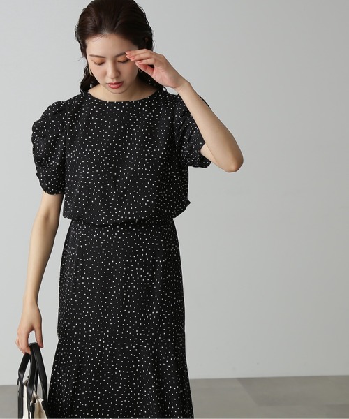 【Sシリーズ対応】◇ボリュームスリーブマーメイドワンピース