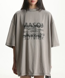 オーバーサイズ インク風ロゴプリントTシャツ DT4131【MASONPRINCE】