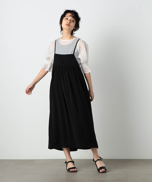 COMME CA ISM(コムサイズム)の「キャミソール ワンピース(ワンピース・レディース・チャコール/ブラック・MEDIUM/LARGE)」の10枚目の写真