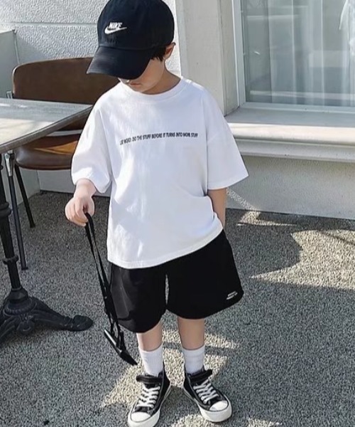 Tickle(ティックル)の「CHACKERプリントTシャツ(Tシャツ/カットソー・キッズ・ホワイト/ブラック・90/100/110/120/130/140/150)」の10枚目の写真