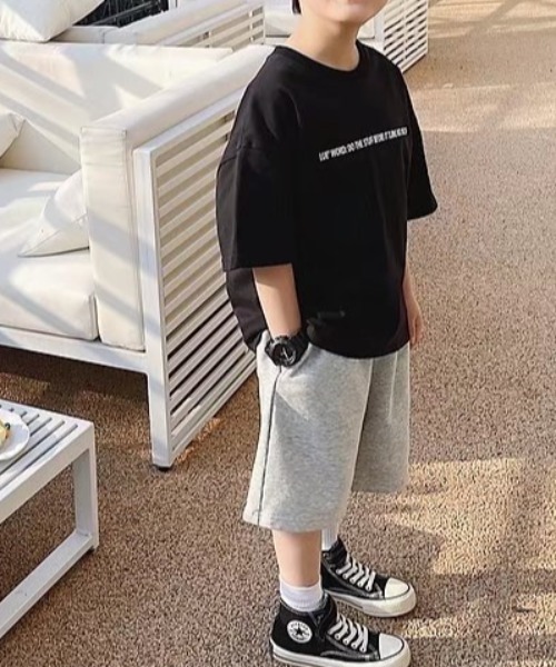 Tickle(ティックル)の「CHACKERプリントTシャツ(Tシャツ/カットソー・キッズ・ホワイト/ブラック・90/100/110/120/130/140/150)」の8枚目の写真