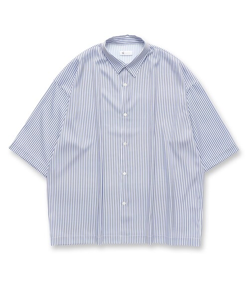 tk.TAKEO KIKUCHI(ティーケータケオキクチ)の「◆ナメラカストライプ ルーズシャツ(シャツ/ブラウス・メンズ・ブルー系7/ブルー系2/ブラック系2・01/02/03)」の4枚目の写真