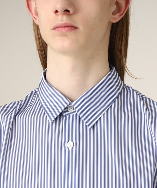 tk.TAKEO KIKUCHI(ティーケータケオキクチ)の「◆ナメラカストライプ ルーズシャツ(シャツ/ブラウス・メンズ・ブルー系7/ブルー系2/ブラック系2・01/02/03)」の7枚目の写真