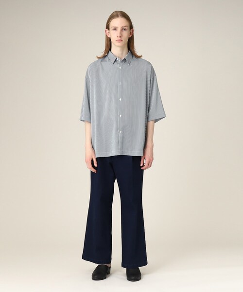 tk.TAKEO KIKUCHI(ティーケータケオキクチ)の「◆ナメラカストライプ ルーズシャツ(シャツ/ブラウス・メンズ・ブルー系7/ブルー系2/ブラック系2・01/02/03)」の8枚目の写真