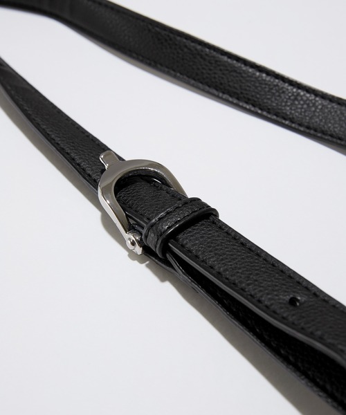 Alfred Alex（アルフレッドアレックス）の「【Alfred Alex】frap mini shoulder bag / フラップミニショルダーバッグ（ショルダーバッグ・メンズ・チャコール/ダークブラウン/グレイッシュベージュ/ブラック・FREE）」の12枚目の写真