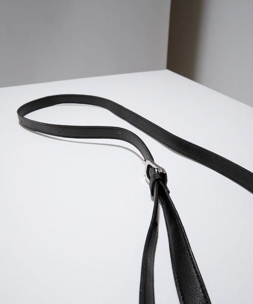 Alfred Alex（アルフレッドアレックス）の「【Alfred Alex】frap mini shoulder bag / フラップミニショルダーバッグ（ショルダーバッグ・メンズ・チャコール/ダークブラウン/グレイッシュベージュ/ブラック・FREE）」の15枚目の写真