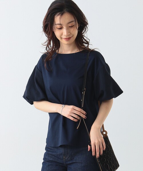 Demi-Luxe BEAMS - きゃりー　BEAMS ATON パーフェクトスリーブＴシャツ　ブルー 楽天市場】ATON / スビン キャップスリーブ Tシャツ Demi-Luxe
