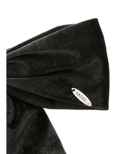 EATME（イートミー）の「ベロアリボンヘアカフ（バレッタ/ヘアクリップ・レディース・ブラック・FREE）」の12枚目の写真