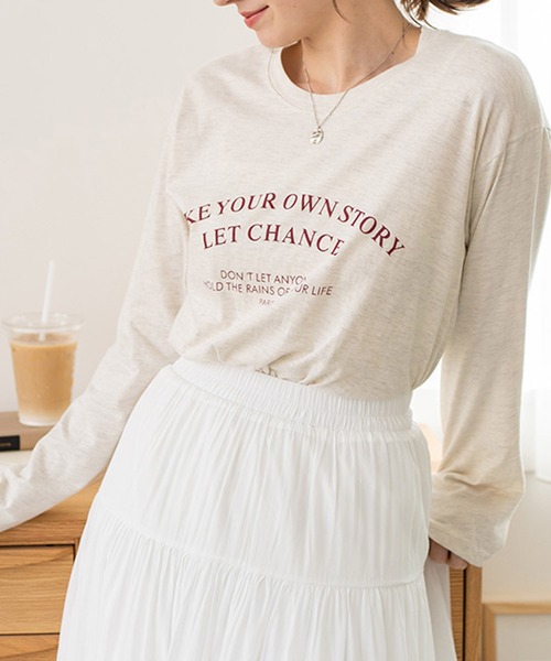 chocomee(チョコミー)の「ロゴT/logo T(Tシャツ/カットソー・レディース・ホワイト/キナリ・FREE)」の7枚目の写真