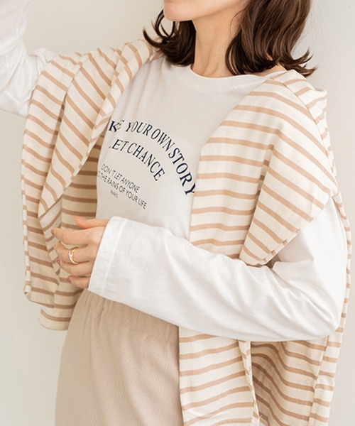 chocomee(チョコミー)の「ロゴT/logo T(Tシャツ/カットソー・レディース・ホワイト/キナリ・FREE)」の3枚目の写真