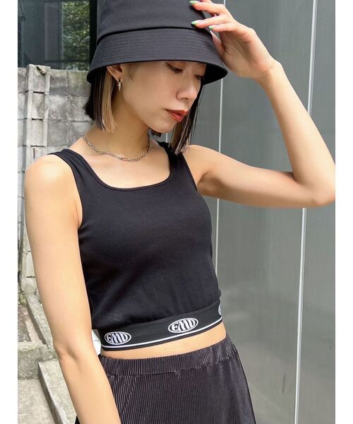 EMODA（エモダ）の「JACQUARD FIT T/T（Tシャツ/カットソー・レディース・グレー/ホワイト/ブラック・FREE）」の2枚目の写真
