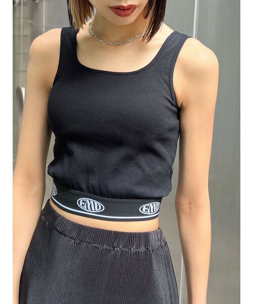 EMODA（エモダ）の「JACQUARD FIT T/T（Tシャツ/カットソー・レディース・グレー/ホワイト/ブラック・FREE）」の4枚目の写真