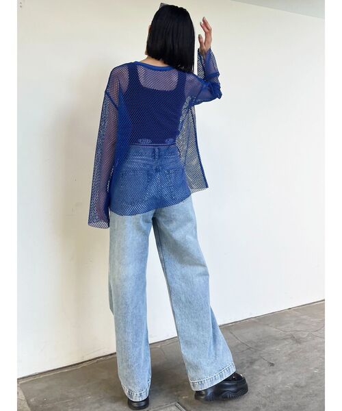 EMODA（エモダ）の「JACQUARD FIT T/T（Tシャツ/カットソー・レディース・グレー/ホワイト/ブラック・FREE）」の10枚目の写真