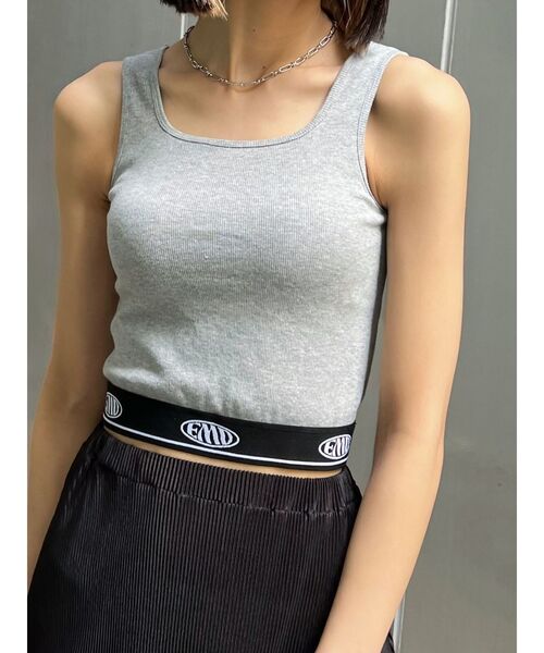 EMODA（エモダ）の「JACQUARD FIT T/T（Tシャツ/カットソー・レディース・グレー/ホワイト/ブラック・FREE）」の12枚目の写真