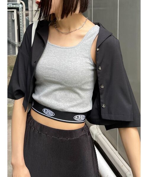 EMODA（エモダ）の「JACQUARD FIT T/T（Tシャツ/カットソー・レディース・グレー/ホワイト/ブラック・FREE）」の14枚目の写真