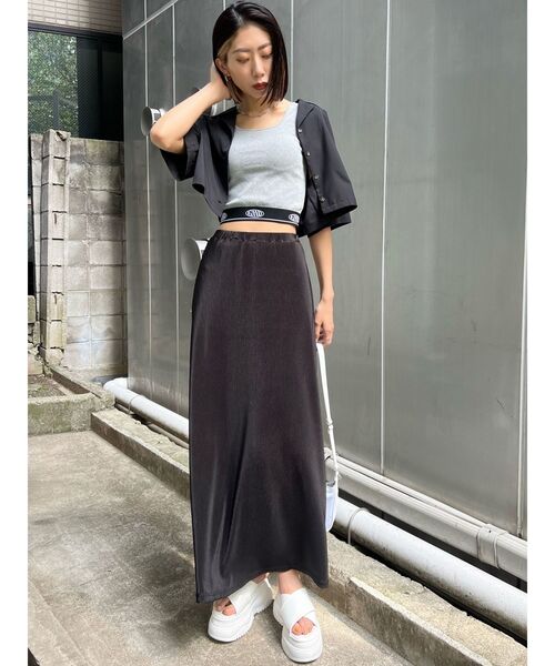 EMODA（エモダ）の「JACQUARD FIT T/T（Tシャツ/カットソー・レディース・グレー/ホワイト/ブラック・FREE）」の16枚目の写真