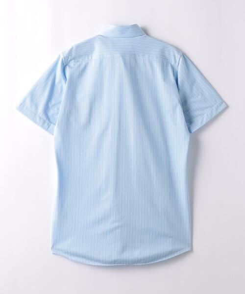 green label relaxing（グリーンレーベルリラクシング）の「ジャージ スタンダード ボタンダウン ドレスシャツ -ストレッチ・イージーアイロン・吸水速乾・抗菌-（ビジネスシャツ・メンズ・ライトブルー/ネイビー・S/L/XL/M）」の17枚目の写真