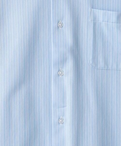 green label relaxing（グリーンレーベルリラクシング）の「ジャージ スタンダード ボタンダウン ドレスシャツ -ストレッチ・イージーアイロン・吸水速乾・抗菌-（ビジネスシャツ・メンズ・ライトブルー/ネイビー・S/L/XL/M）」の19枚目の写真