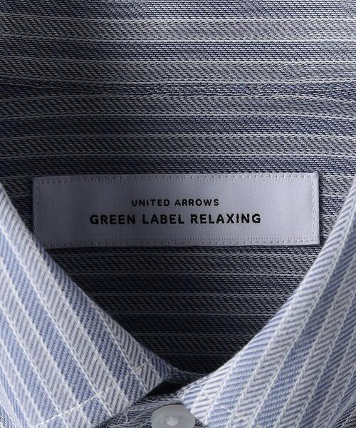 green label relaxing（グリーンレーベルリラクシング）の「ジャージ スタンダード ボタンダウン ドレスシャツ -ストレッチ・イージーアイロン・吸水速乾・抗菌-（ビジネスシャツ・メンズ・ライトブルー/ネイビー・S/L/XL/M）」の20枚目の写真