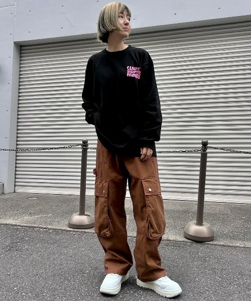 Candy Stripper（キャンディストリッパー）の「CANDYSTRIPPER FRIENDS L/S Tシャツ（Tシャツ/カットソー・レディース・ブラック/オフホワイト・2）」の5枚目の写真